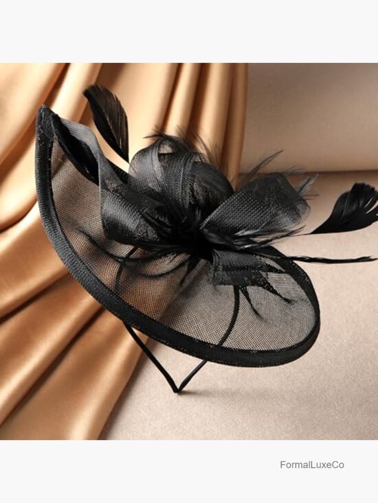 Classic Derby Fascinator Hat with Hair Clip for Tea Party and Races main image 5